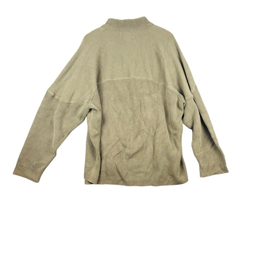 EUC Orvis Men's Olive Green 1/4 Zip-Up Mock Neck Sweater Sz XXL - Picture 7 of 8